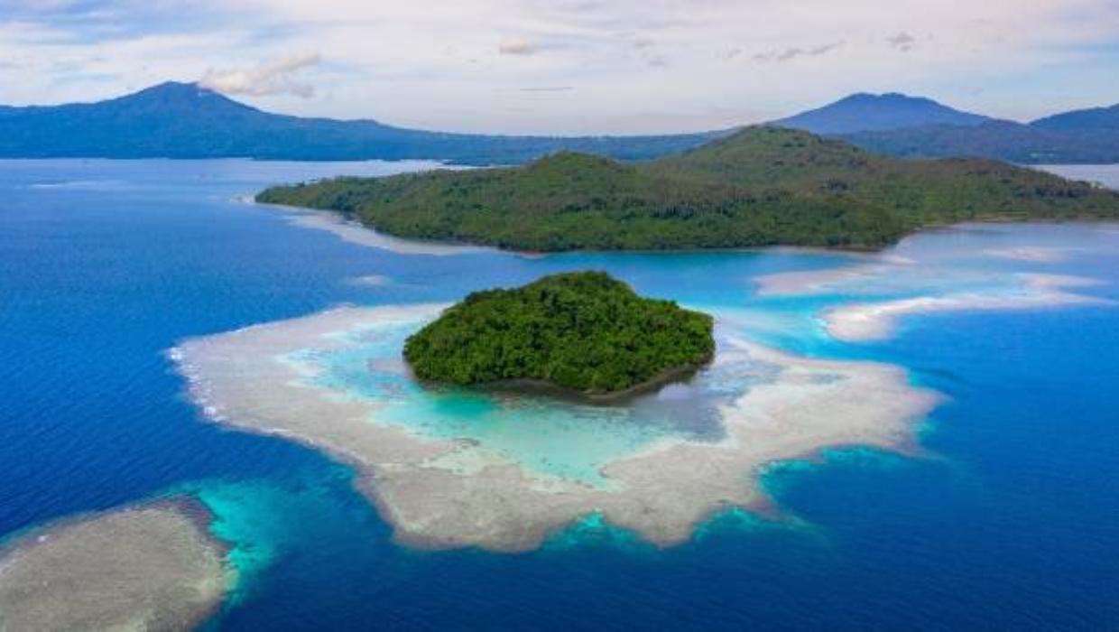 Paysage paradisiaque de Papouasie-Nouvelle-Guinée